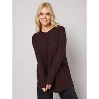 Yours Curve Basic Jumper - Brown
