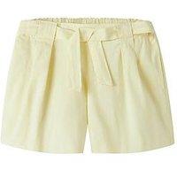 Name It Girls Linen Co-Ord Shorts - Light Yellow