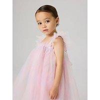 Name It Mini Girls Rainbow Detachable Fairy Wings Dress - Light Pink