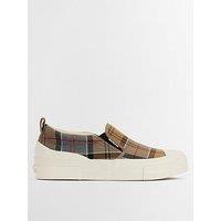 Barbour Cowan Canvas Slip On Trainers - Grey