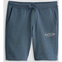 Jack & Jones Junior Boys Gordon Archive Sweat Co-Ord Shorts - Blue Mirage