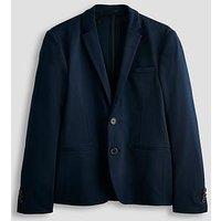Jack & Jones Junior Boys Jaxon Jersey Suit Blazer - Dark Navy