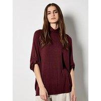 Apricot Soft Touch High Neck Top