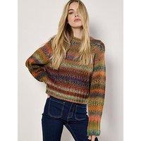 Apricot Chunky Knit Multi Coloured Jumper