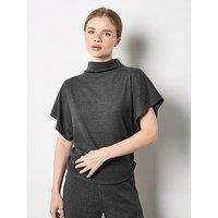 Apricot Soft Trouch Side Ruched Top