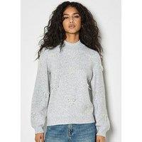 Apricot Pearl Bows Jumper