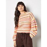 Apricot Multicoloured Stripe Jumper