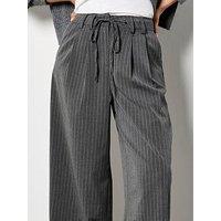 Apricot Pinstripe Pleat Tailored Trouser