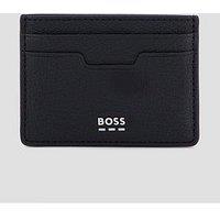Boss Lewys Leather Card Holder - Black