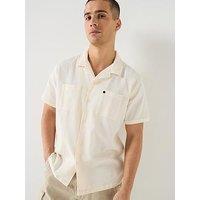 Barbour International Barbour International Wayback Waffle Relaxed Shirt - White