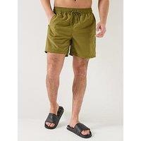 Barbour International Large Logo Swim Shorts - Olive