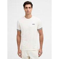 Barbour International Burnwood Tipped Cuff T-Shirt - White