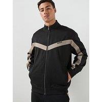 Hugo Darti Full Zip Sweat Top - Black