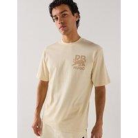 Hugo X Rb Delel Relaxed Fit Bull Motif Logo T-Shirt - White