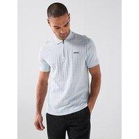 Barbour International Barbour International Langston Jacquard Tailored Polo Shirt - Light Blue