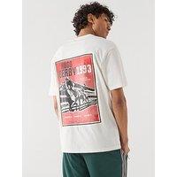 Hugo Derlyns Back Print Relaxed Fit T-Shirt - Natural