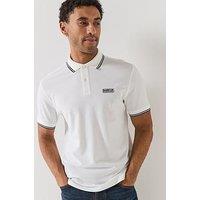 Barbour International Evan Tipped Polo Shirt - White