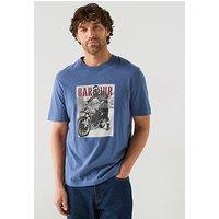 Barbour International X Steve Mcqueen Arnes Photographic T-Shirt - Blue