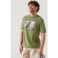 Barbour International X Steve Mcqueen Walde Photographic T-Shirt - Green