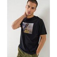 Barbour International Steve Mcqueen Photographic Relaxed T-Shirt - Black