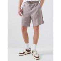 Hugo Cino262 Straight Fit Drawcord Waist Shorts - Light Brown
