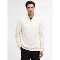 Barbour International Kaspian Half Zip Sweatshirt - White