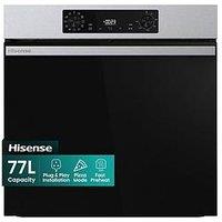 Hisense Hi2 Bi622Axpguk Built In Electric Single Steam, Plug & Play Oven - Stainless Steel/Black