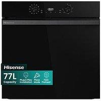 Hisense Hi2 Bi622Abpguk Built In Electric Single Steam, Plug & Play Oven - Jet Black