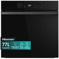 Hisense Hi2 Bi624Cbpguk Built In Electric Single Catalytic, Plug & Play Oven - Jet Black