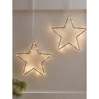 Lights4Fun 15Cm Gold Osby Star Light Duo
