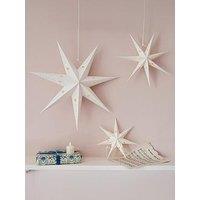 Lights4Fun Paper Star Decoration Trio