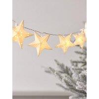Lights4Fun 1.8M Paper Star Led Christmas String Lights