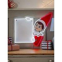 Lights4Fun The Elf On The Shelf Led Neon Wipe Clean Whiteboard Sign