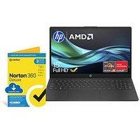 Hp 15Fc0045Na Laptop - 15.6 In - Amd Ryzen 3 - 8Gb Ram - 256Gb Ssd - Black - With Norton 360 - Laptop Only
