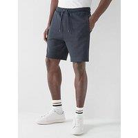 Boss Headlo Rib Jersey Shorts - Blue