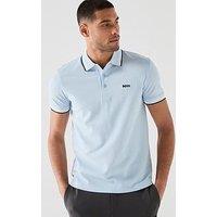 Boss Paddy Tipped Polo Shirt - Light Blue
