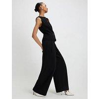 River Island Core Wide Leg Trouser - Black