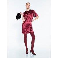 River Island Hotfix T-Shirt Dress - Red