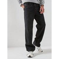 Diesel D-Macro Baggy Loose Fit Jeans - Black