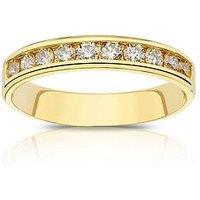 Ernest Jones 18Ct Gold Channel Set Eternity 050Ct Diamond Ring