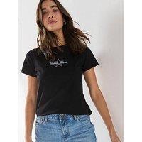 Guess Short Sleeve Baby Baker Tee - Black