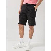 Boss Sisla Garment Dyed Cargo Shorts - Black