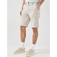 Boss Sisla Garment Dyed Cargo Shorts - Light Grey