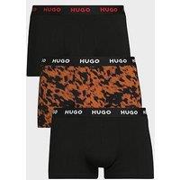 Hugo Bodywear Triplet 3 Pack Printed Trunks - Assorted