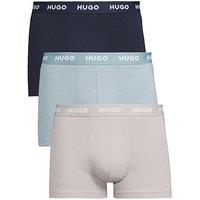 Hugo Bodywear Triplet 3 Pack Trunks - Blue