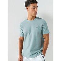 Emporio Armani Bodywear Pique Crew Neck T-Shirt - Stormy Sea