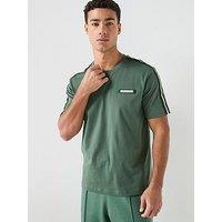 Ea7 Emporio Armani Train Taped Sleeve T-Shirt - Dark Green