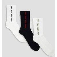 Hugo 3 Pack Side Tape Sports Crew Socks - Assorted