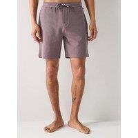 Boss Waffle Loungewear Shorts - Dark Grey