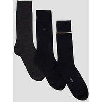 Boss 3P Gift Box Crew Socks - Black